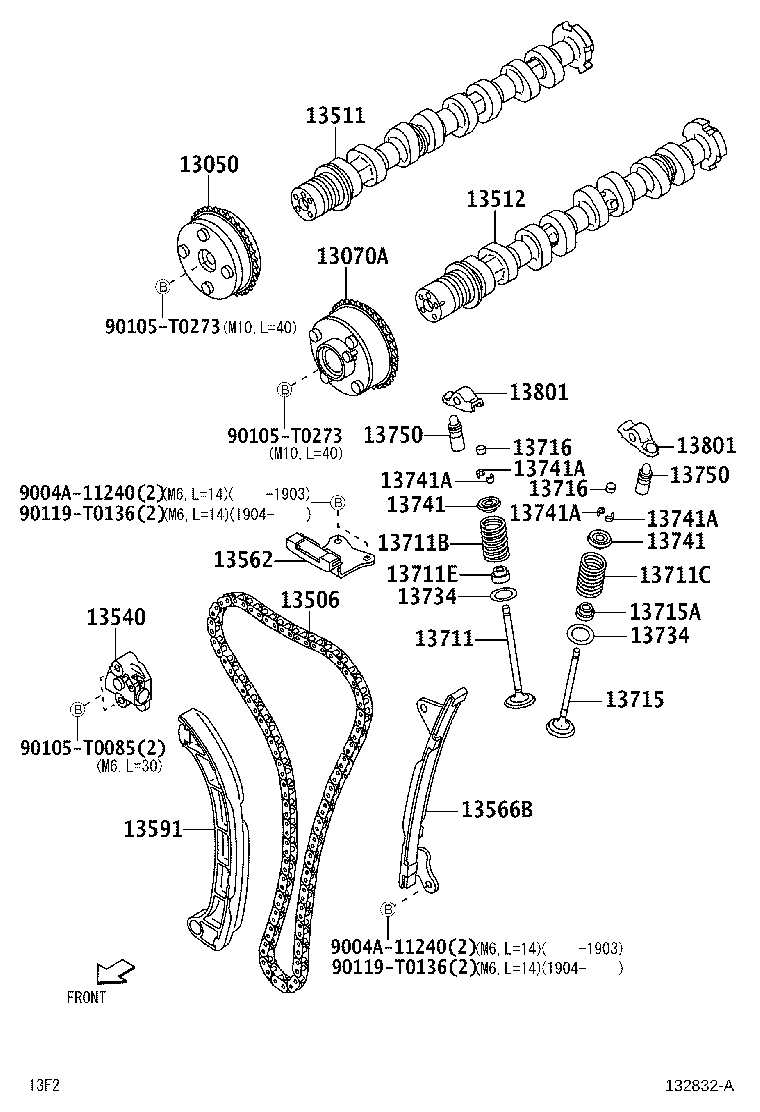 Árbol de levas y válvula