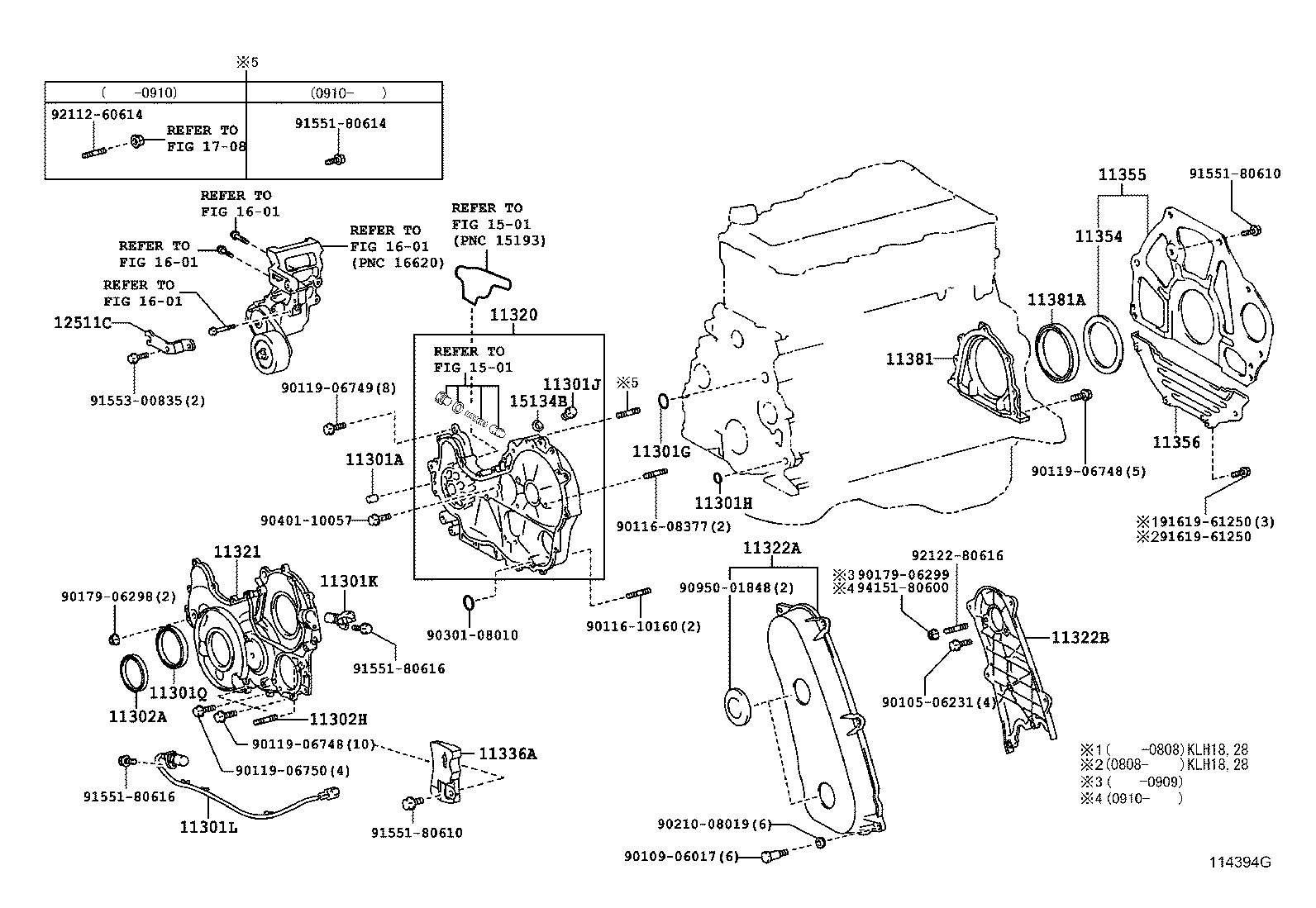 Timing Gear Cover & Rear End Plate