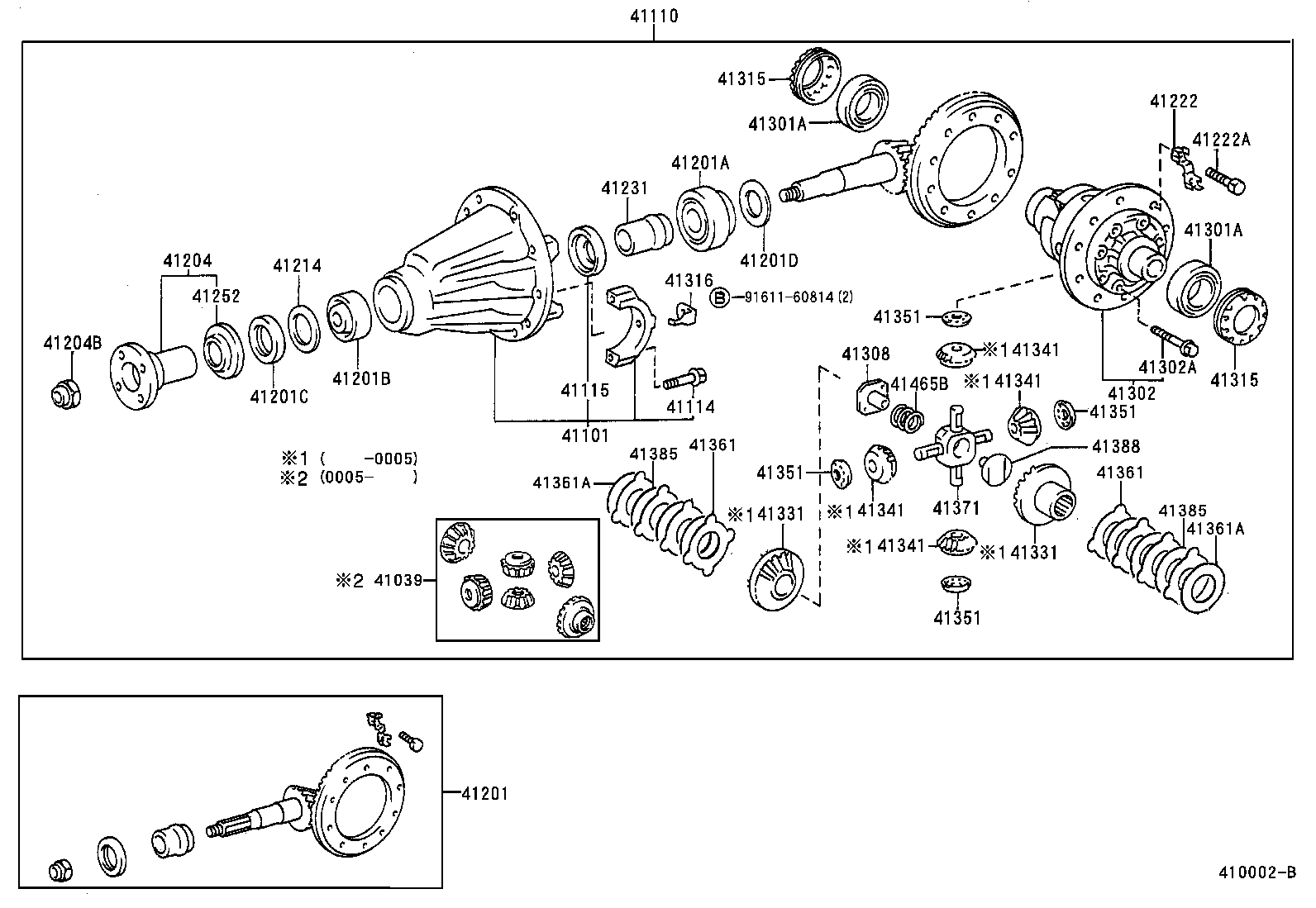 Rear Axle Housing Differential