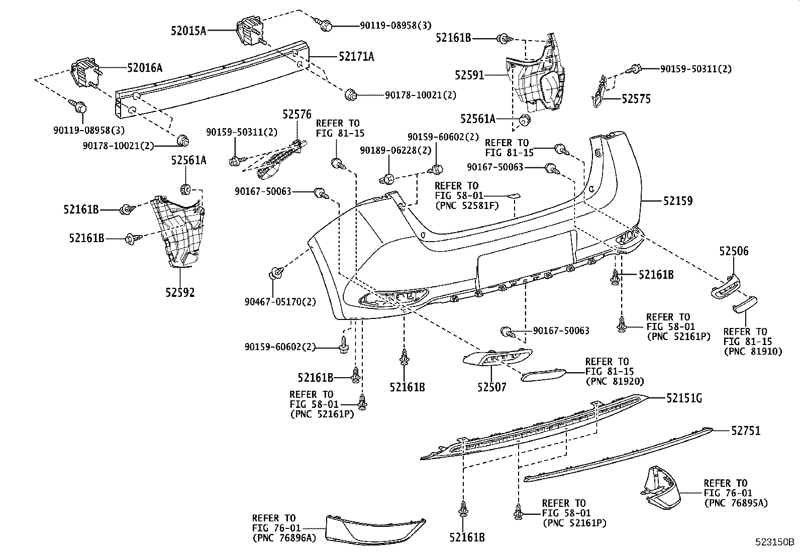 Rear Bumper & Bumper Stay