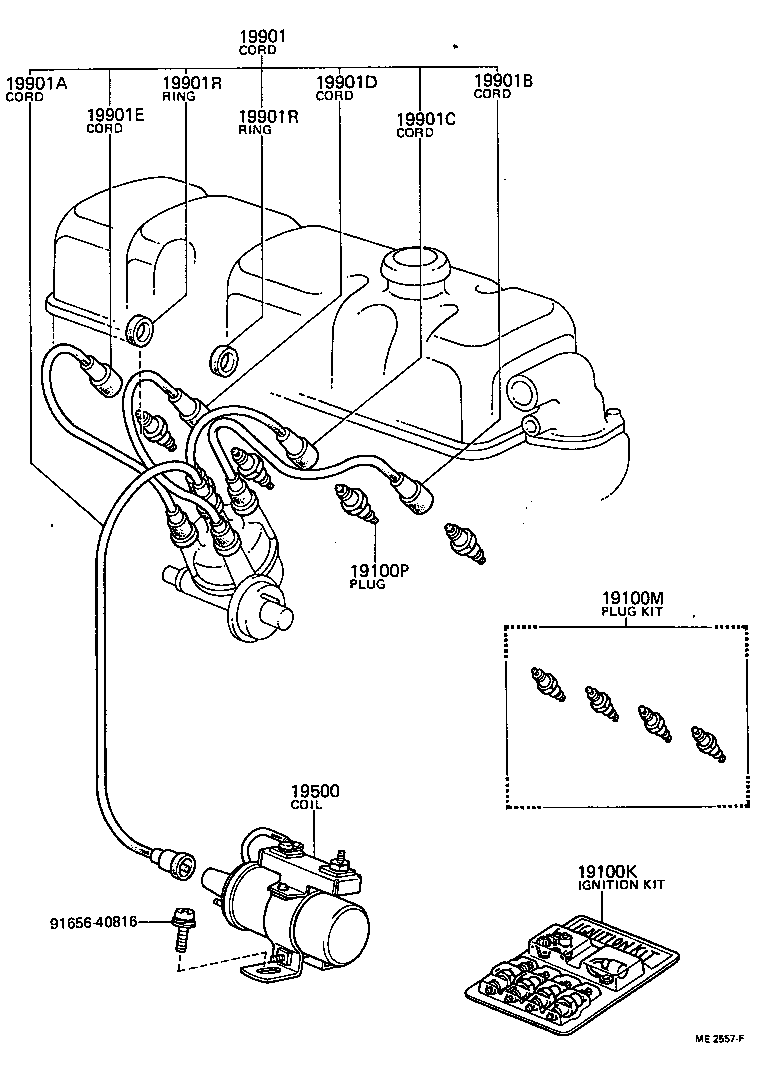 Ignition Coil Spark Plug Glow Plug