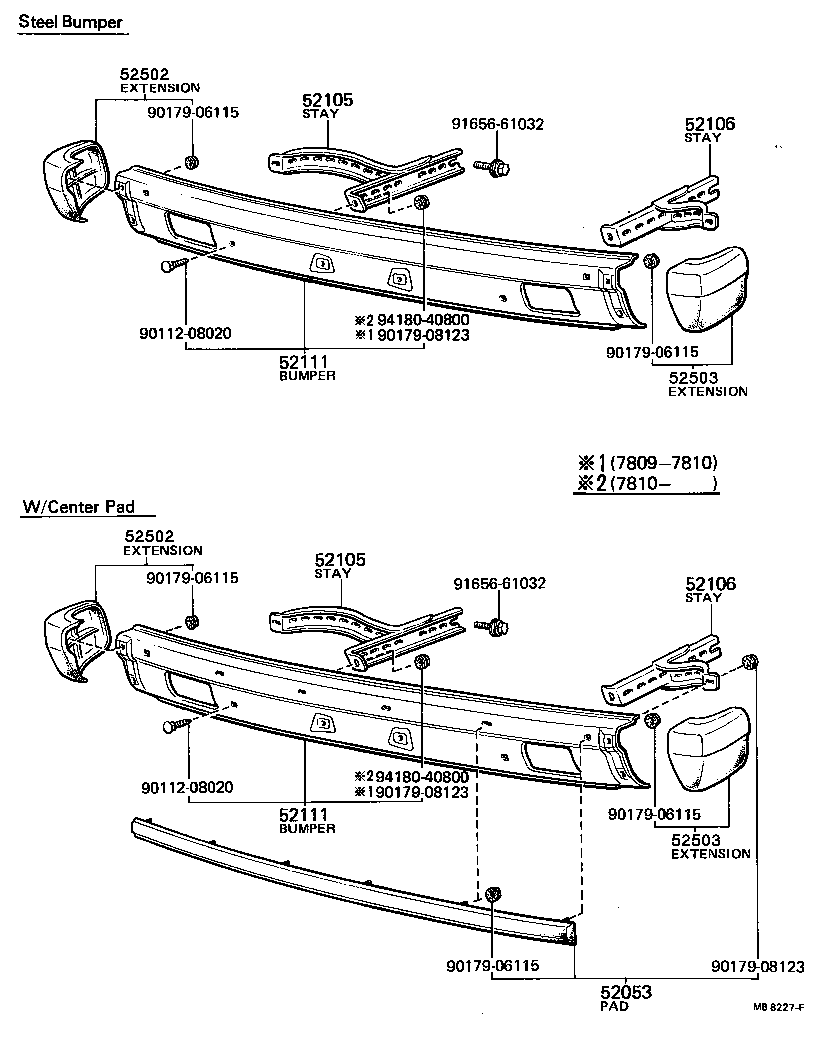 Front Bumper Bumper Stay