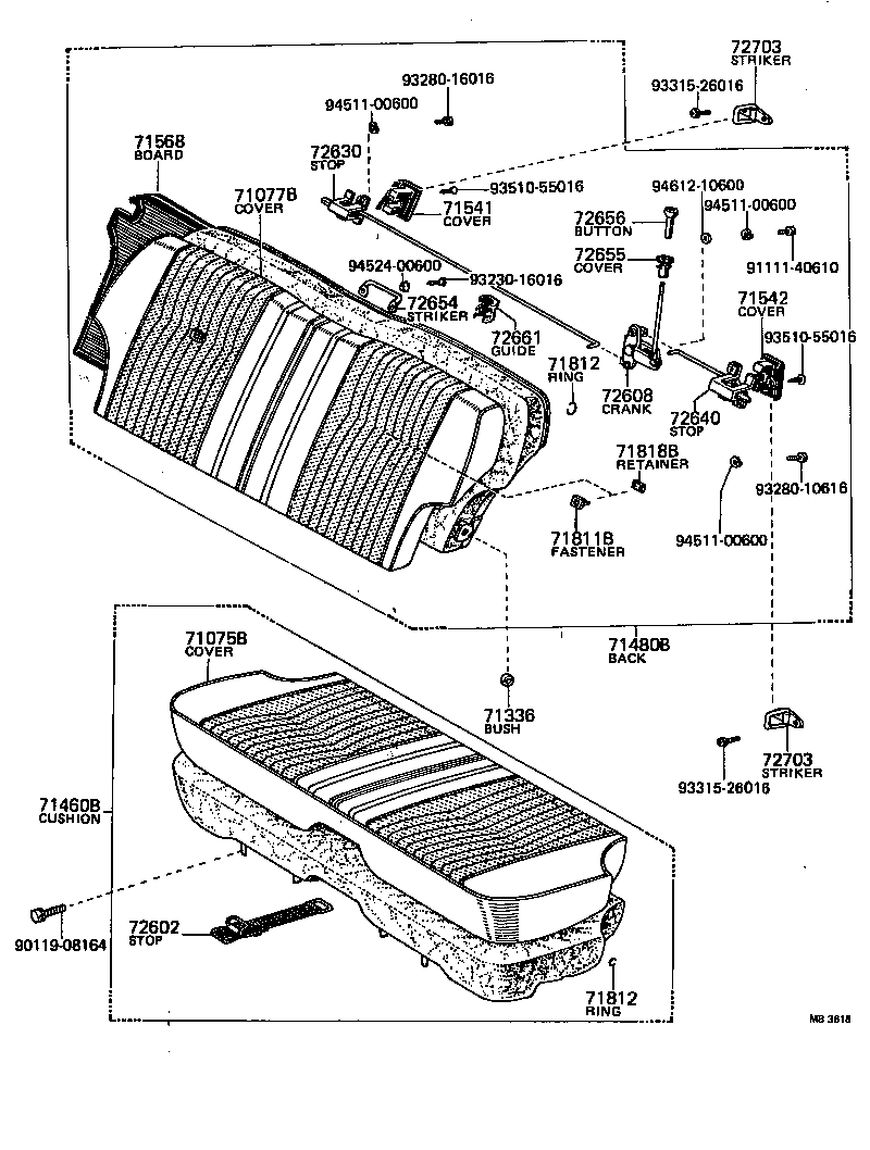 Rear Seat & Seat Track