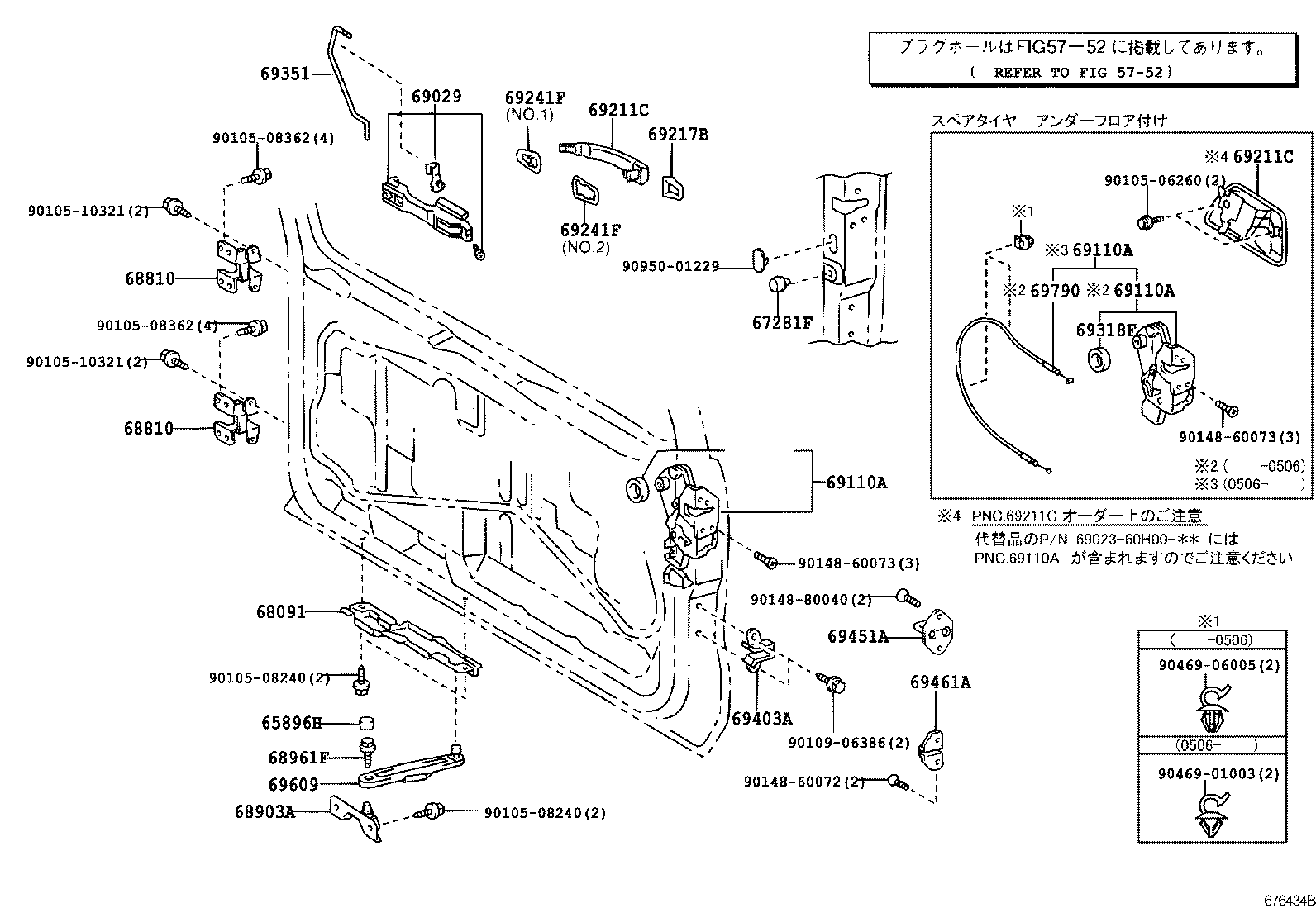 Back Door Lock Hinge