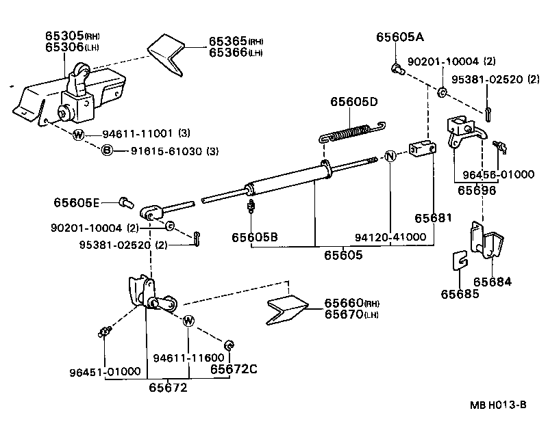 Rear Body Side Gate Lock