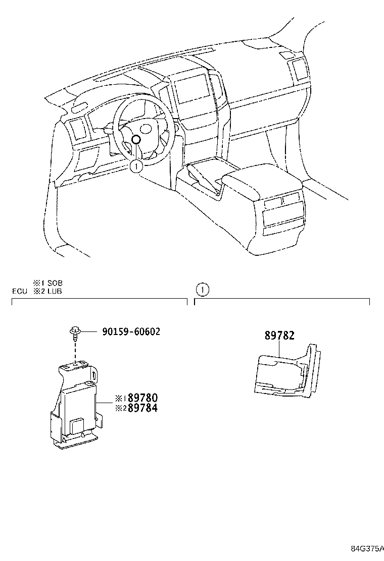 89784-60080 Computer, Immobilizer Code Toyota | YoshiParts