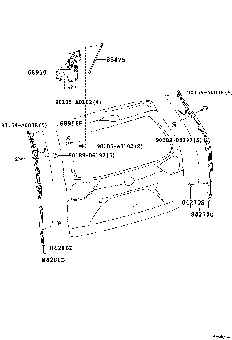Back Door Lock Hinge