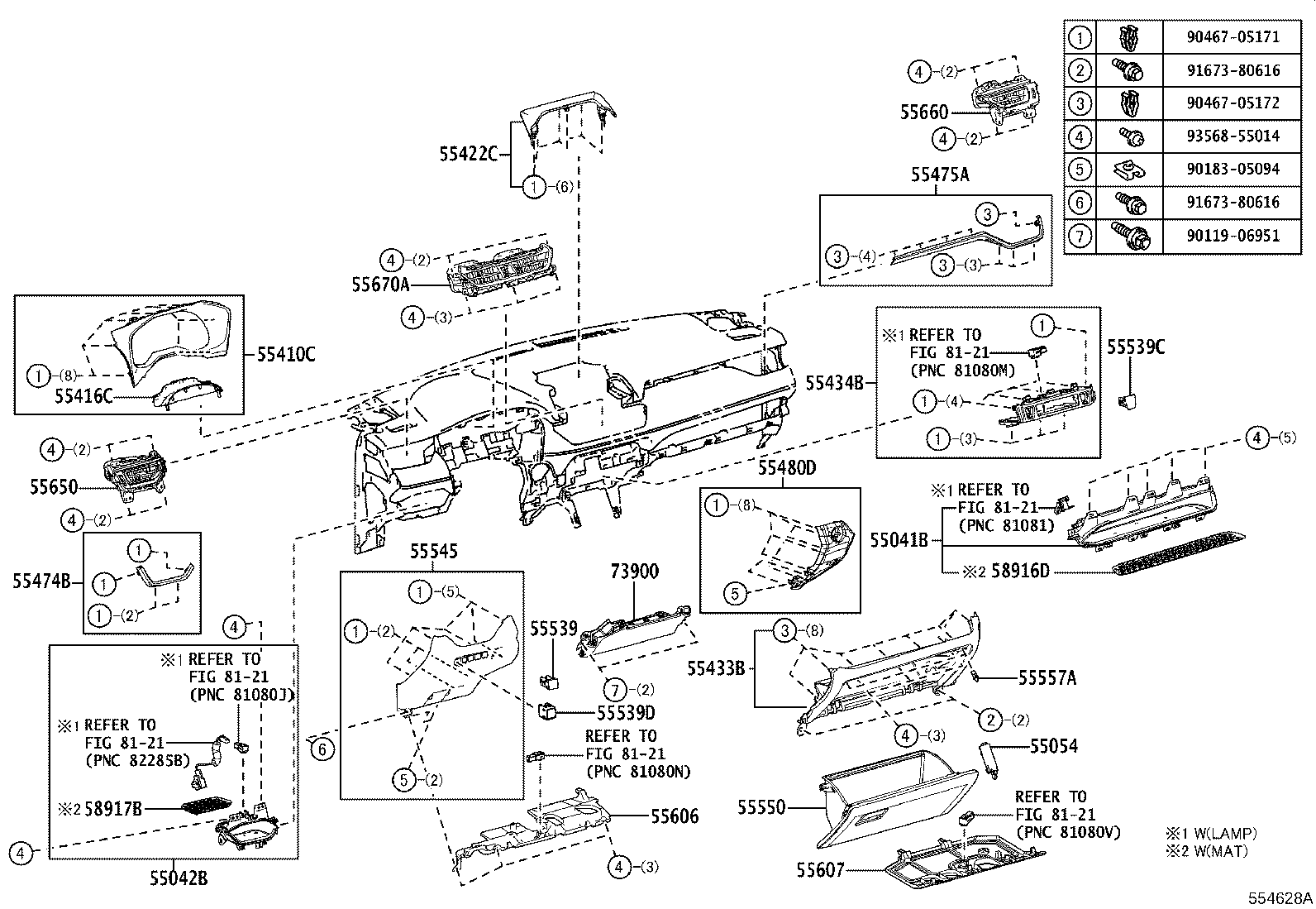 Instrument Panel Glove Compartment