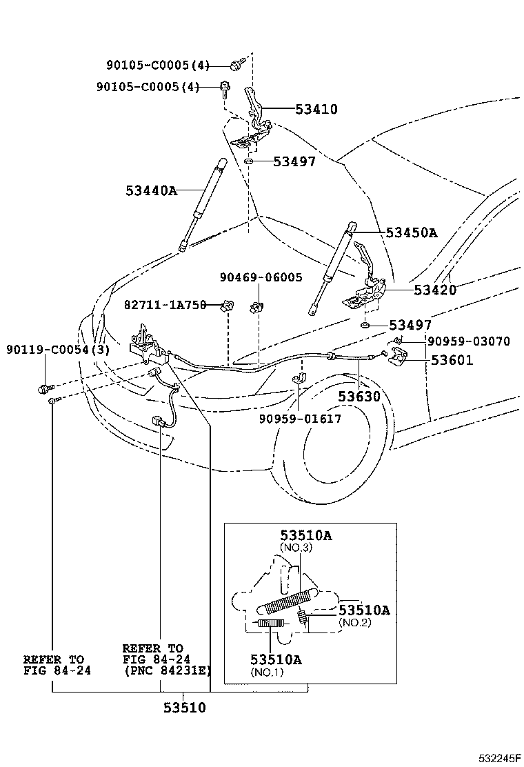 Hood Lock & Hinge