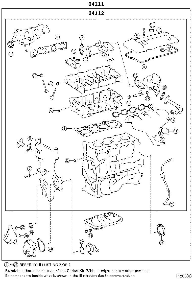 Engine Overhaul Gasket Kit