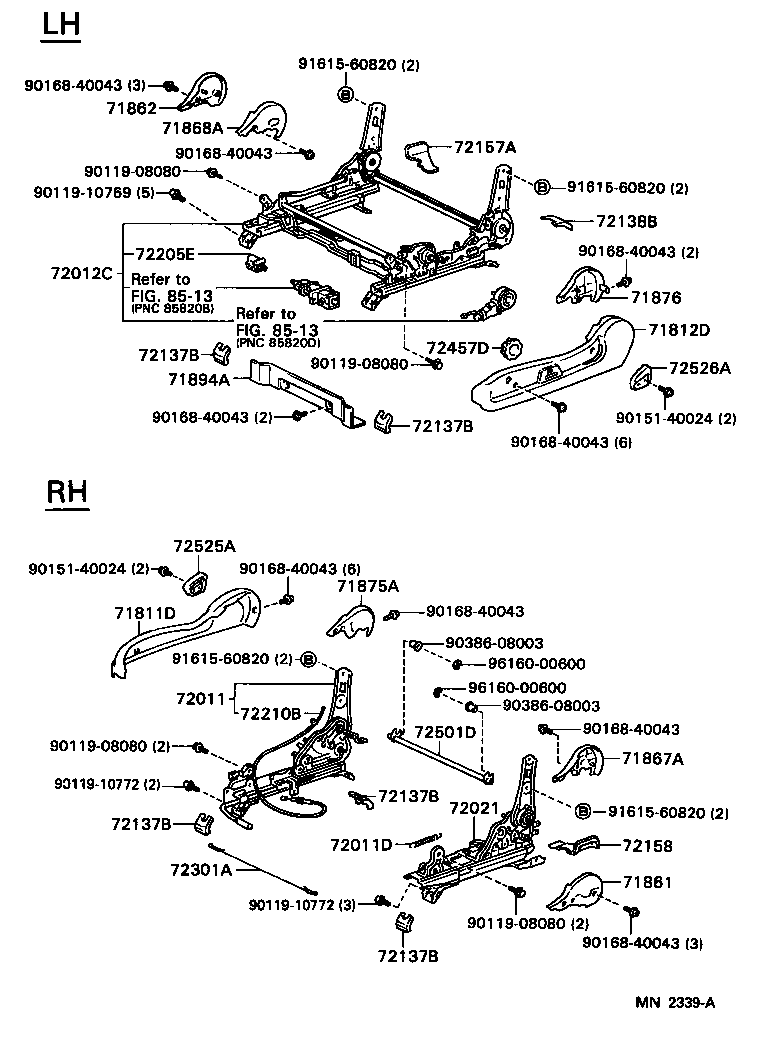 Front Seat & Seat Track