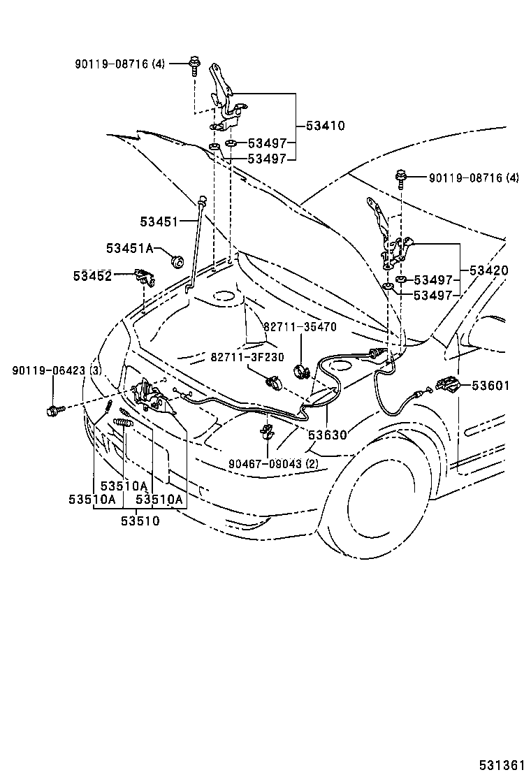 Hood Lock & Hinge