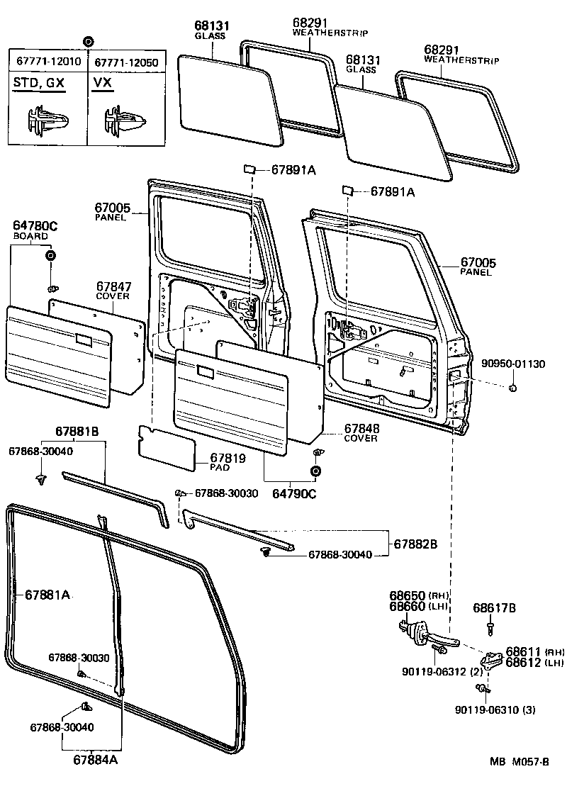 Back Door Panel Glass