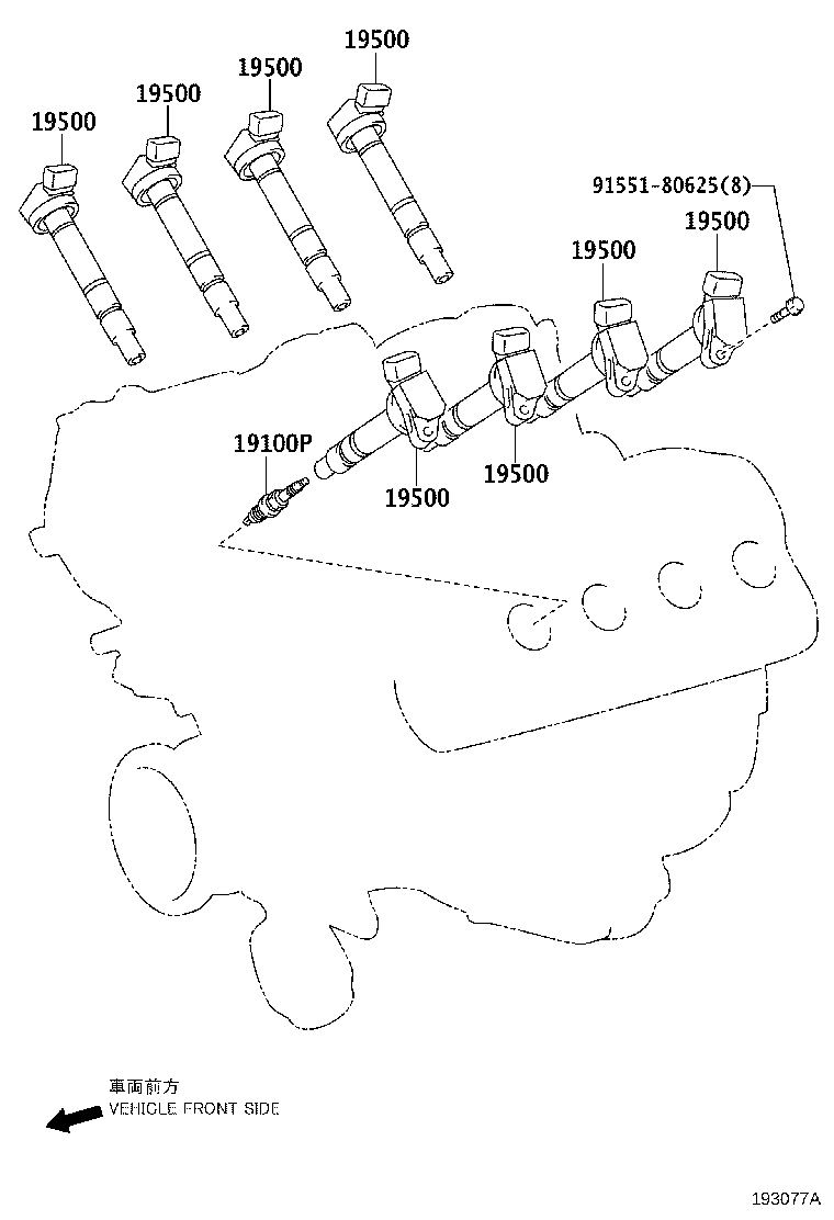 Ignition Coil Spark Plug Glow Plug
