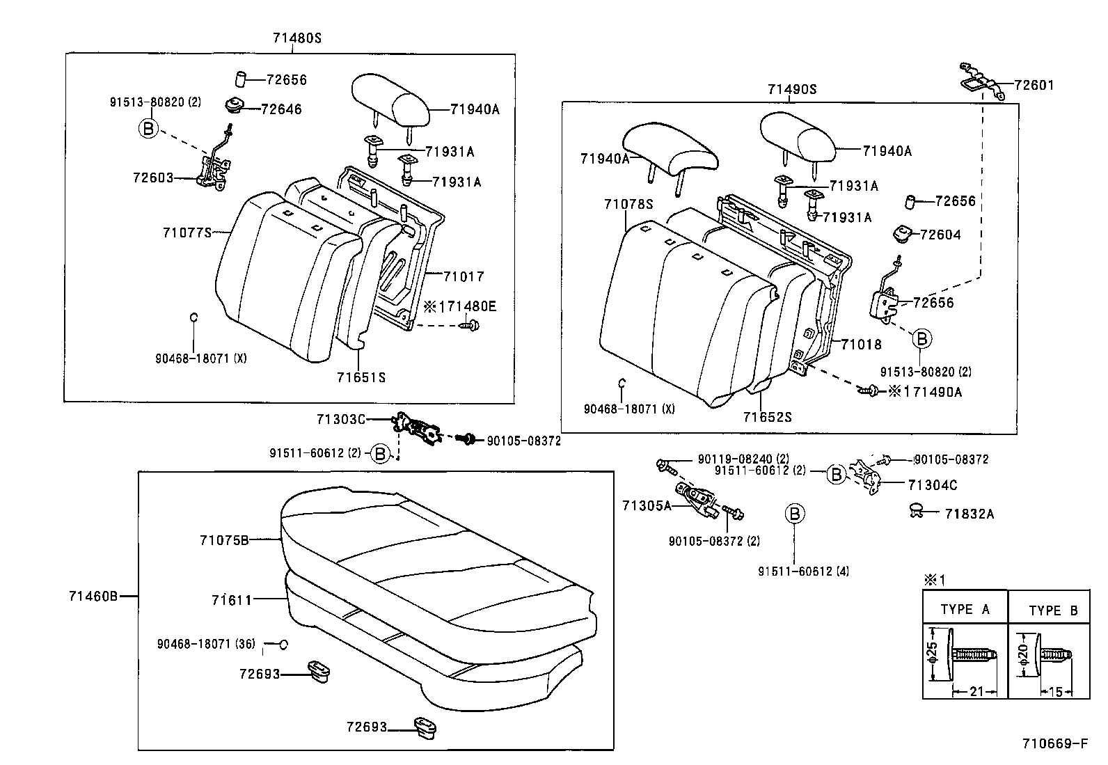 Rear Seat & Seat Track