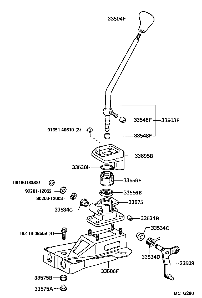 Shift Lever & Retainer