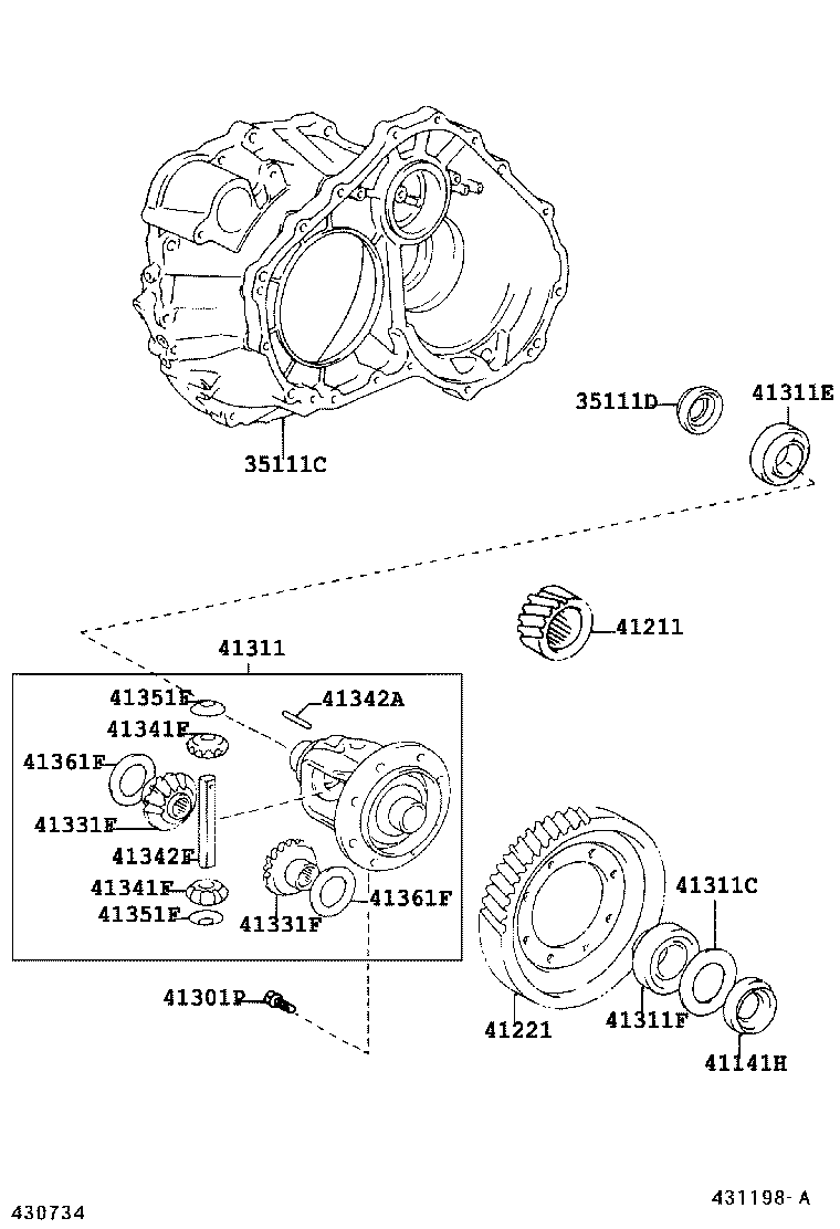 Front Axle Housing & Differential