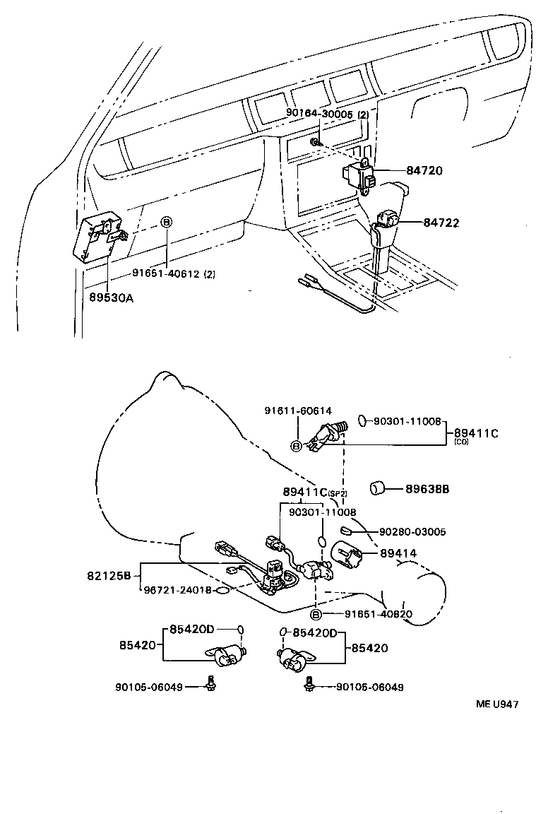 89530-40030 Computer Assy, Transmission Control Toyota