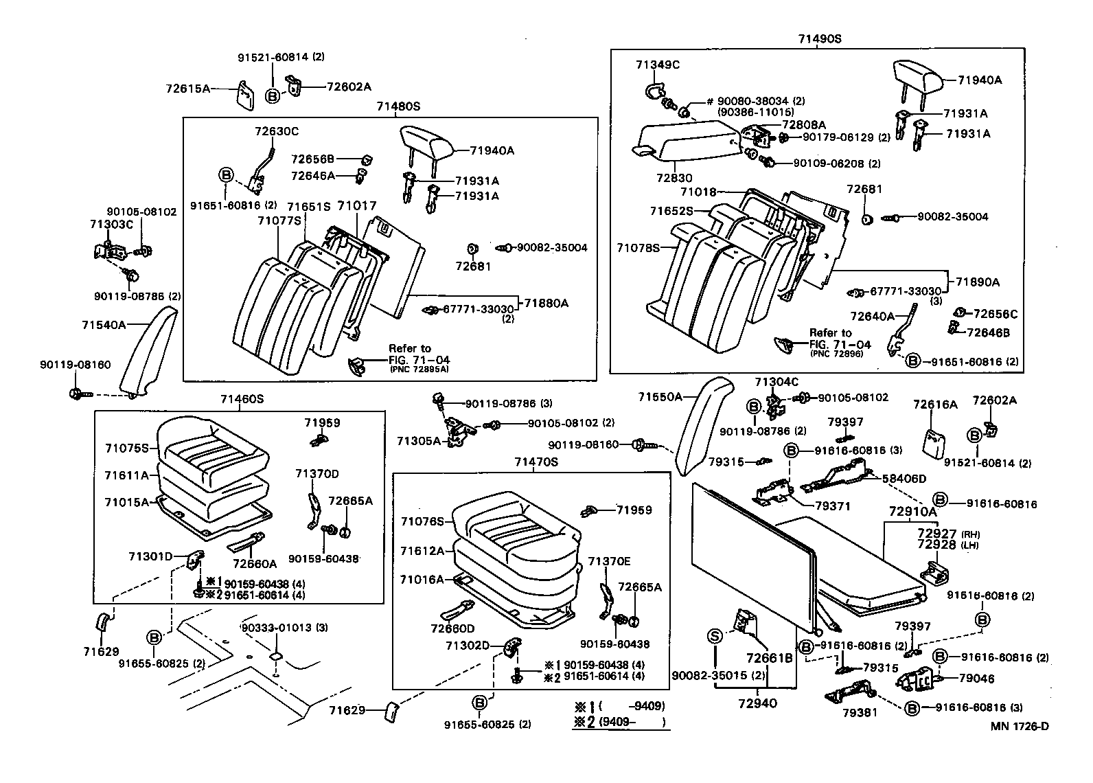 Rear Seat & Seat Track