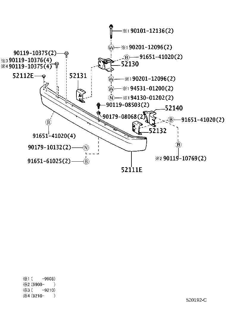 Front Bumper Bumper Stay