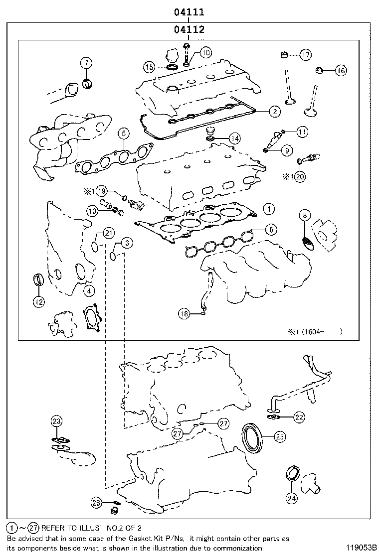 Engine Overhaul Gasket Kit