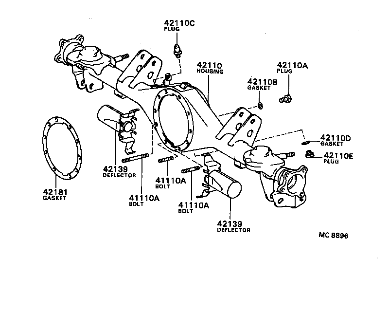 Rear Axle Housing Differential