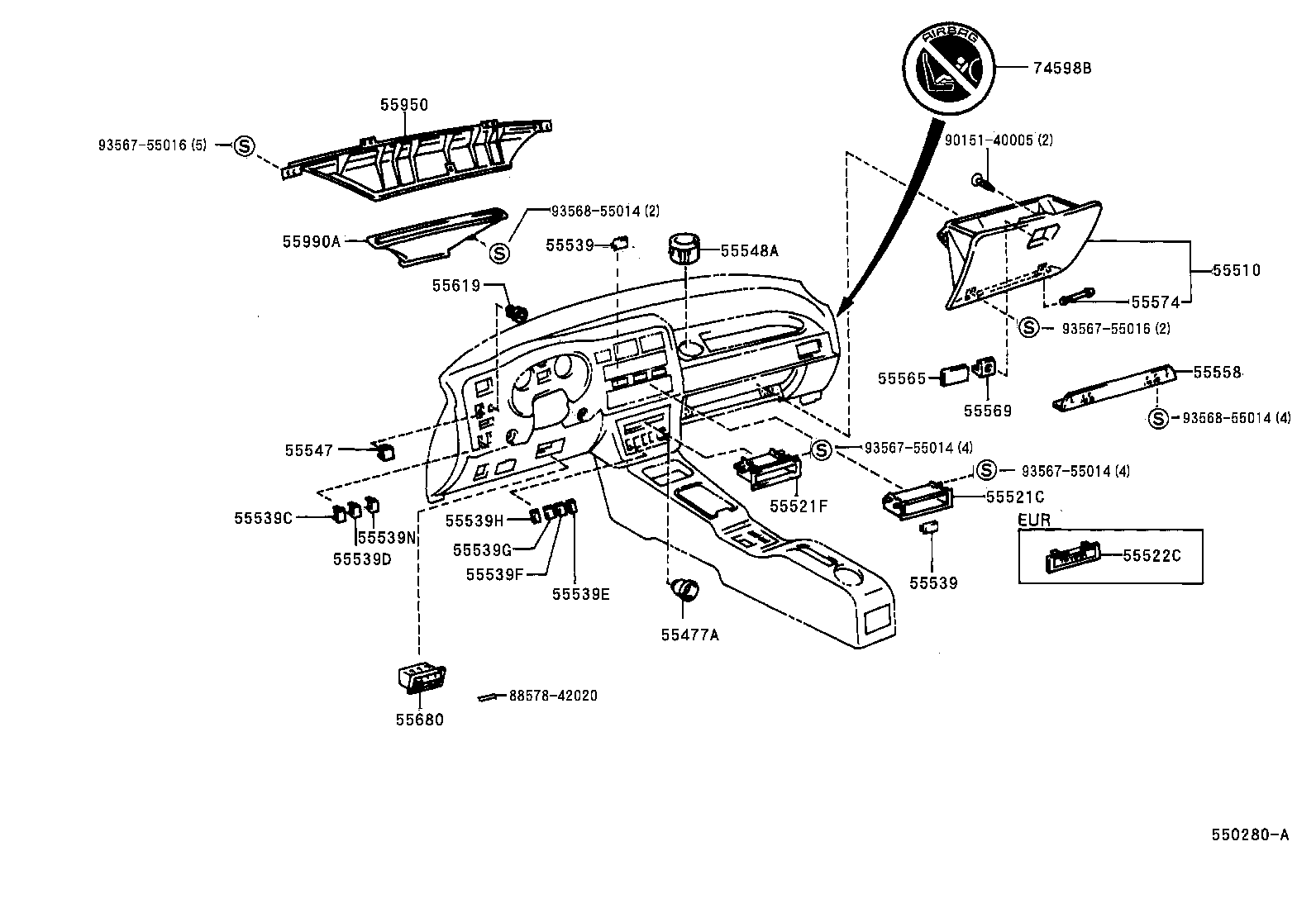 Instrument Panel Glove Compartment