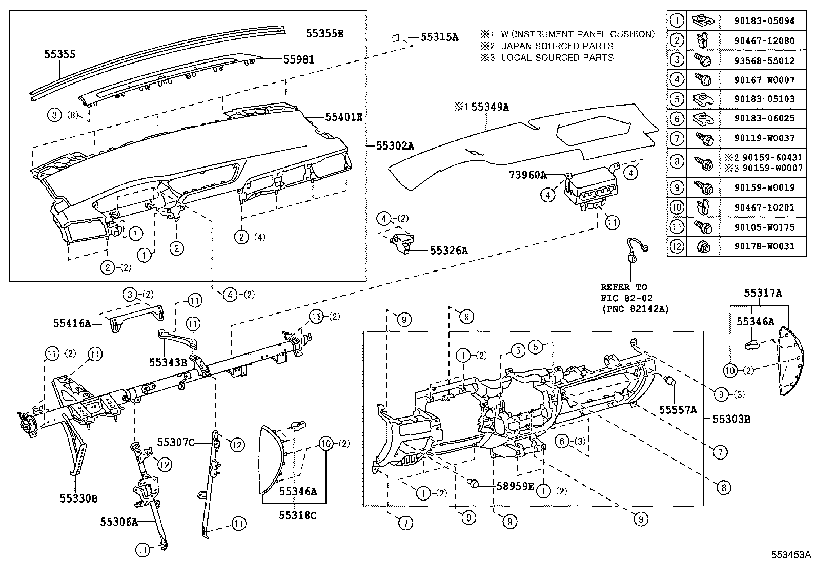 Instrument Panel Glove Compartment