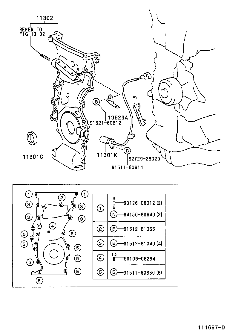 Timing Gear Cover & Rear End Plate