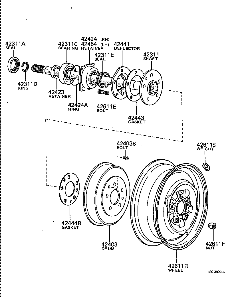 Rear Axle Shaft Hub