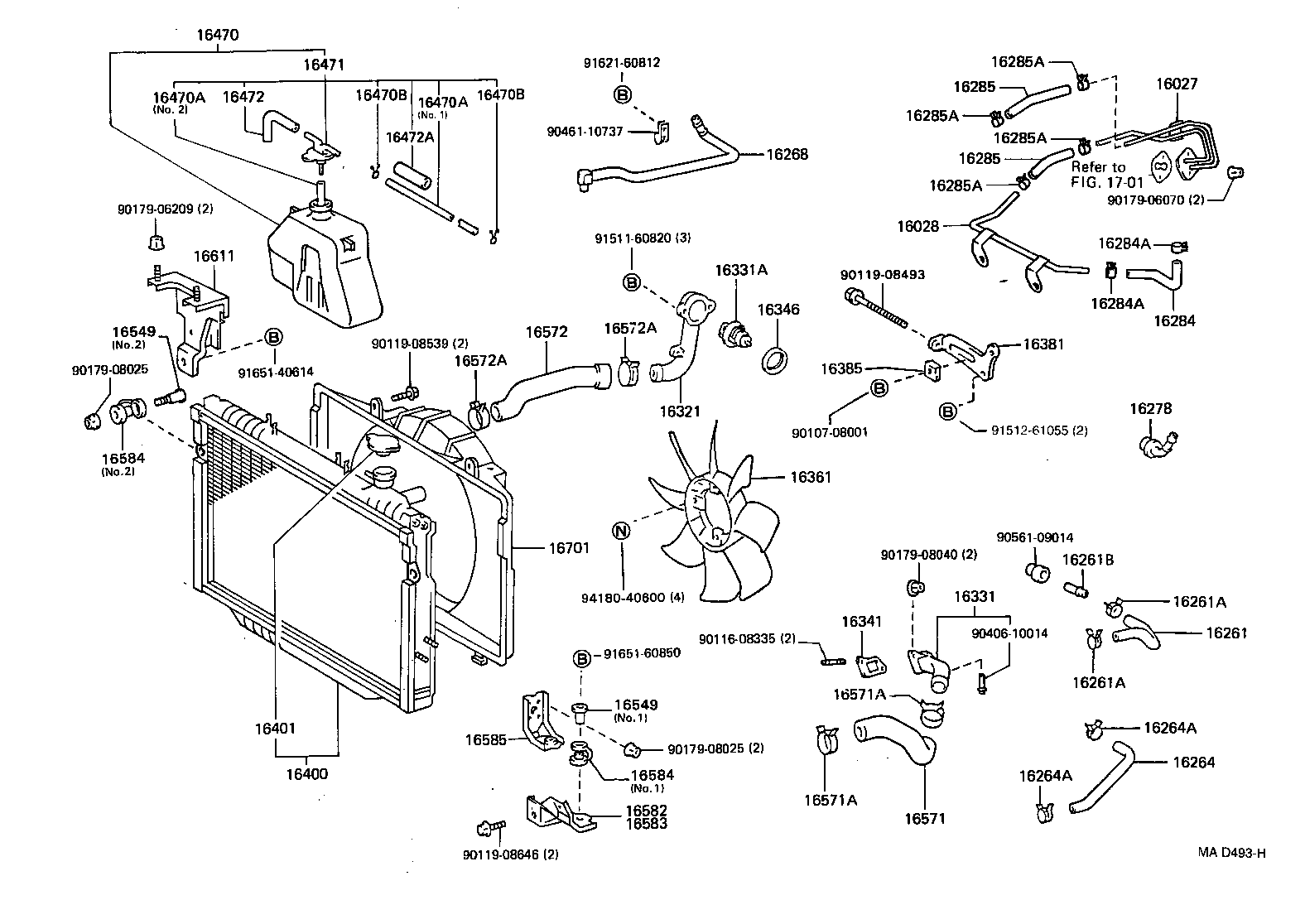 Radiator Water Outlet