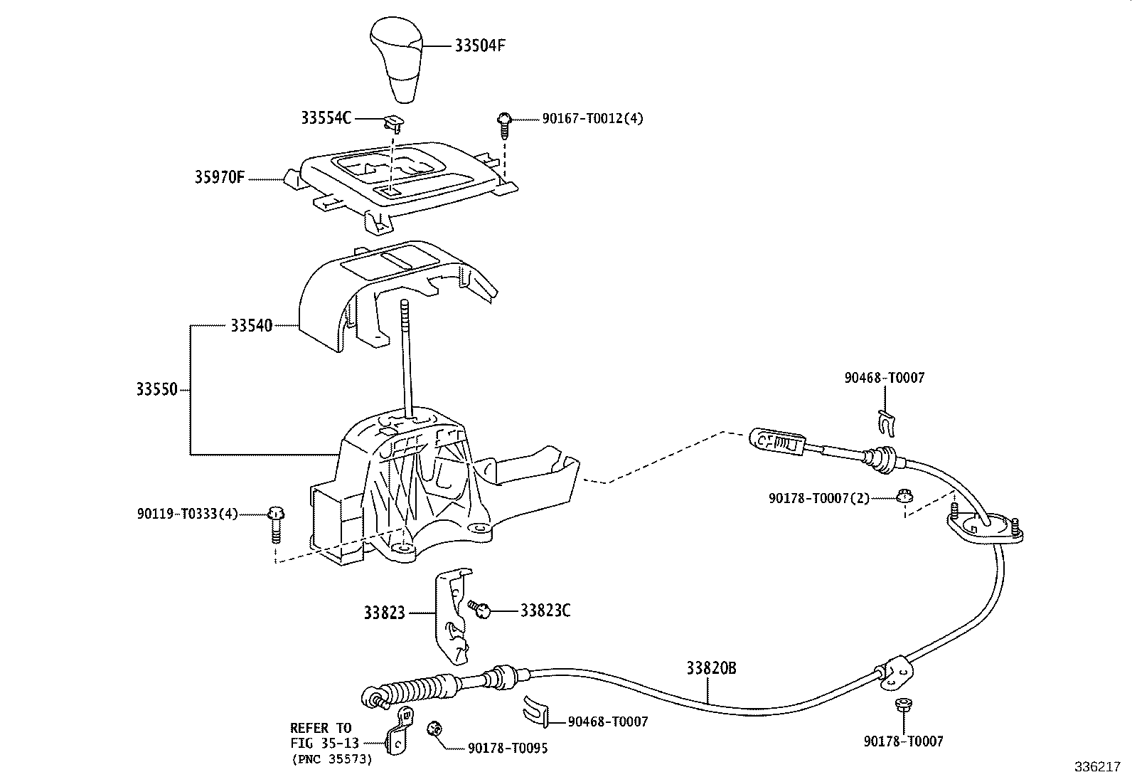 Shift Lever & Retainer