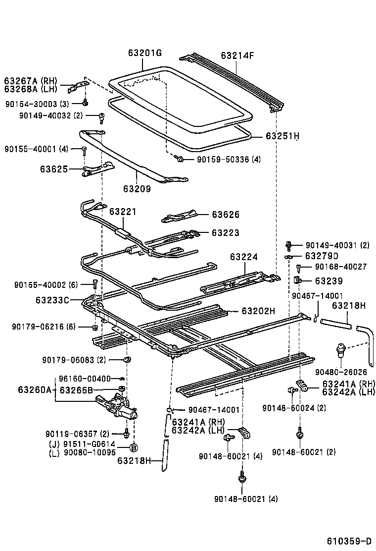 Panel & Back Window Glass