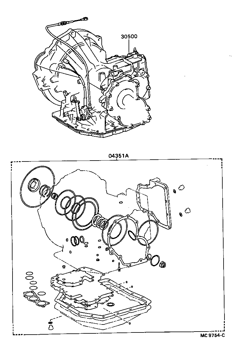 Conjunto de transmisión o transmisión y kit de juntas