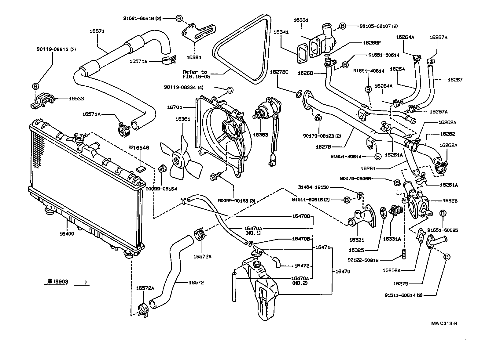 Radiator Water Outlet