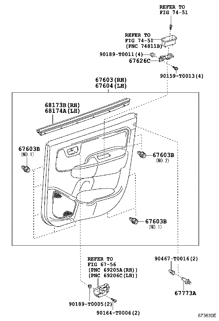 Rear Door Panel & Glass