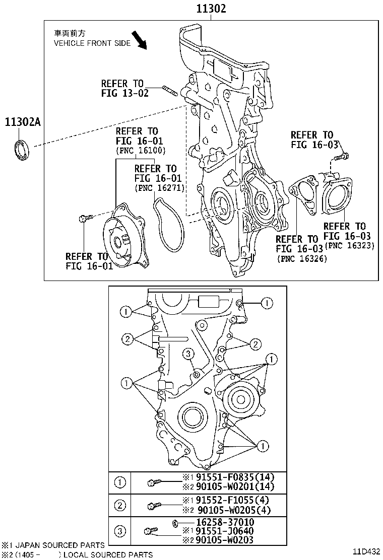Timing Gear Cover & Rear End Plate