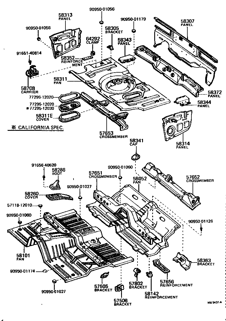 Floor Pan & Lower Back Panel