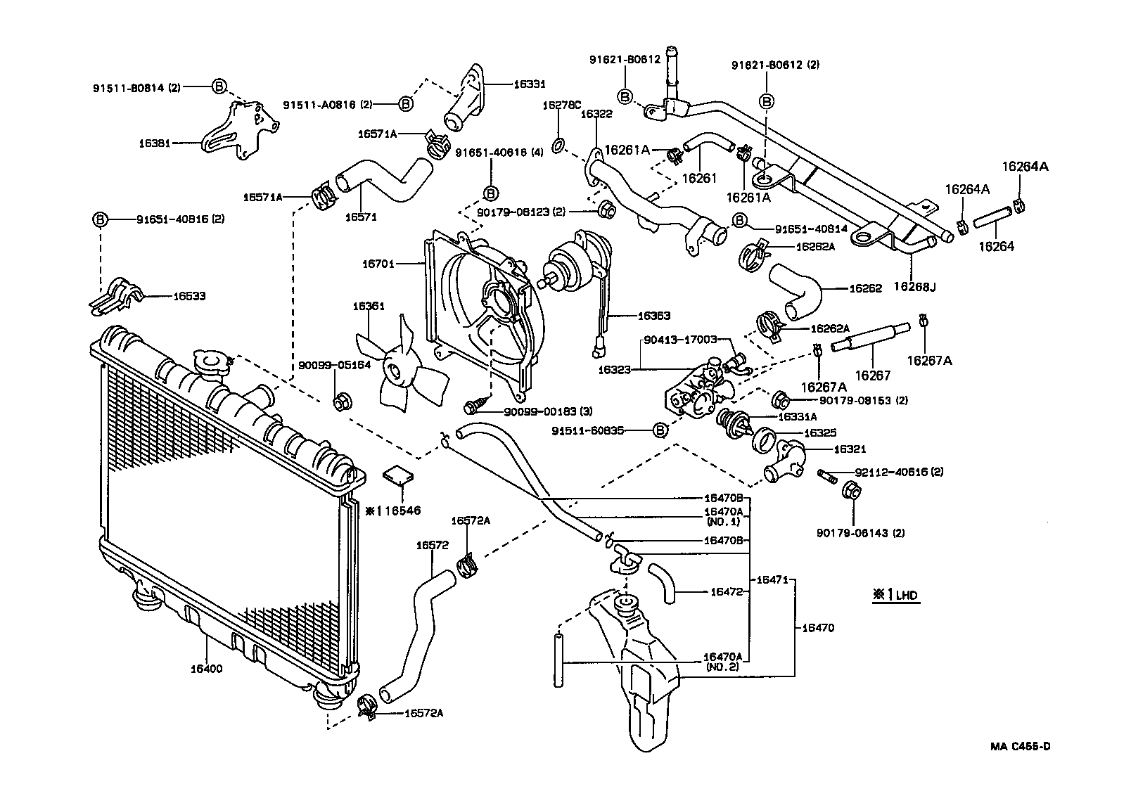 Radiator Water Outlet