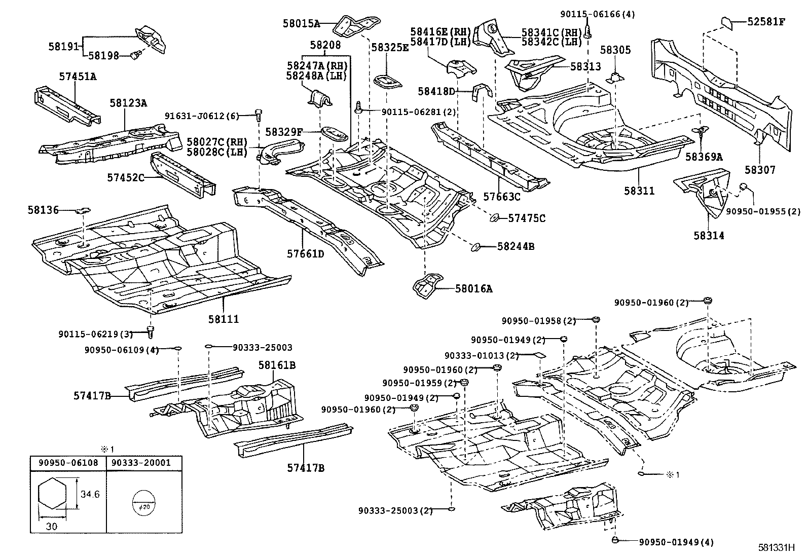 Floor Pan & Lower Back Panel