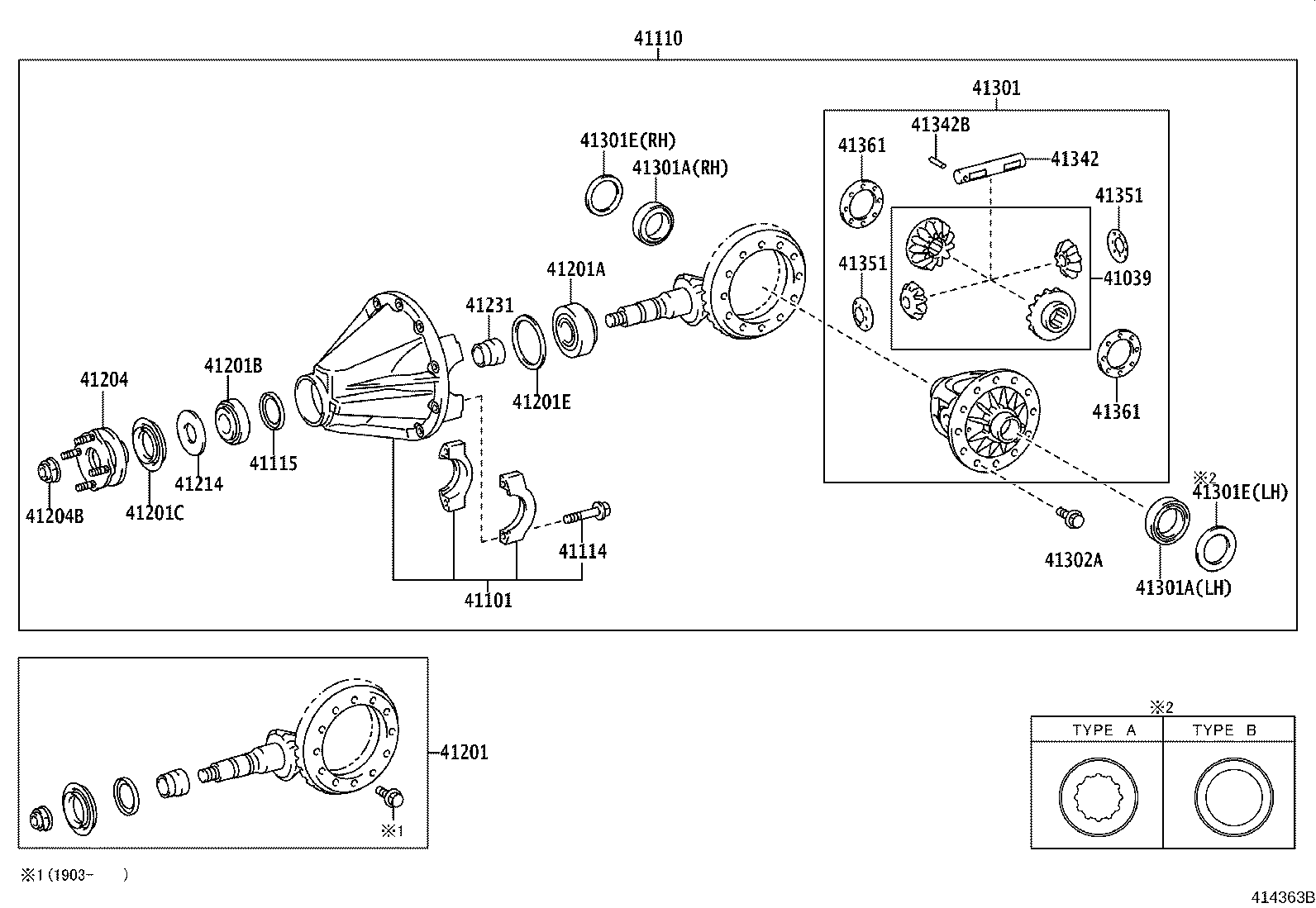 Rear Axle Housing Differential
