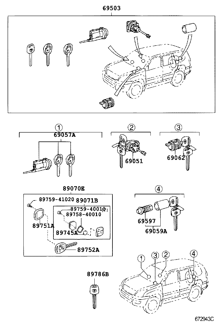 Lock Cylinder Set