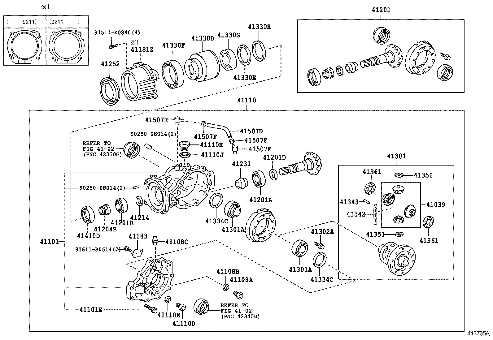Rear Axle Housing Differential