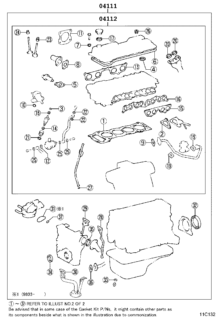 Engine Overhaul Gasket Kit