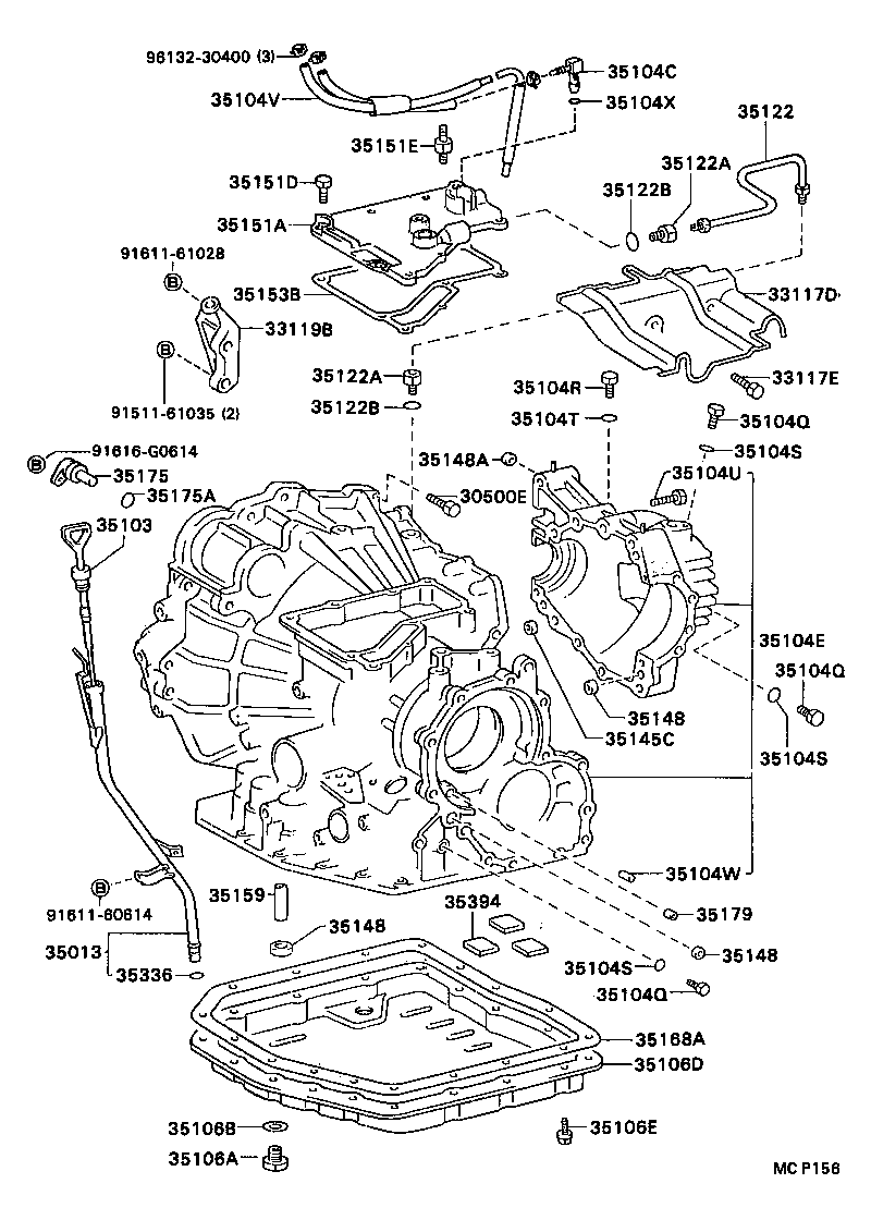 Transmission Case & Oil Pan