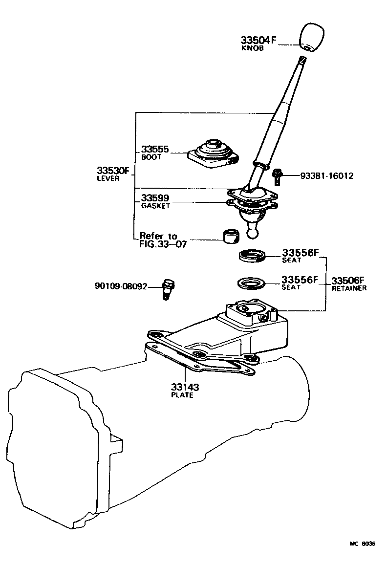 Shift Lever & Retainer