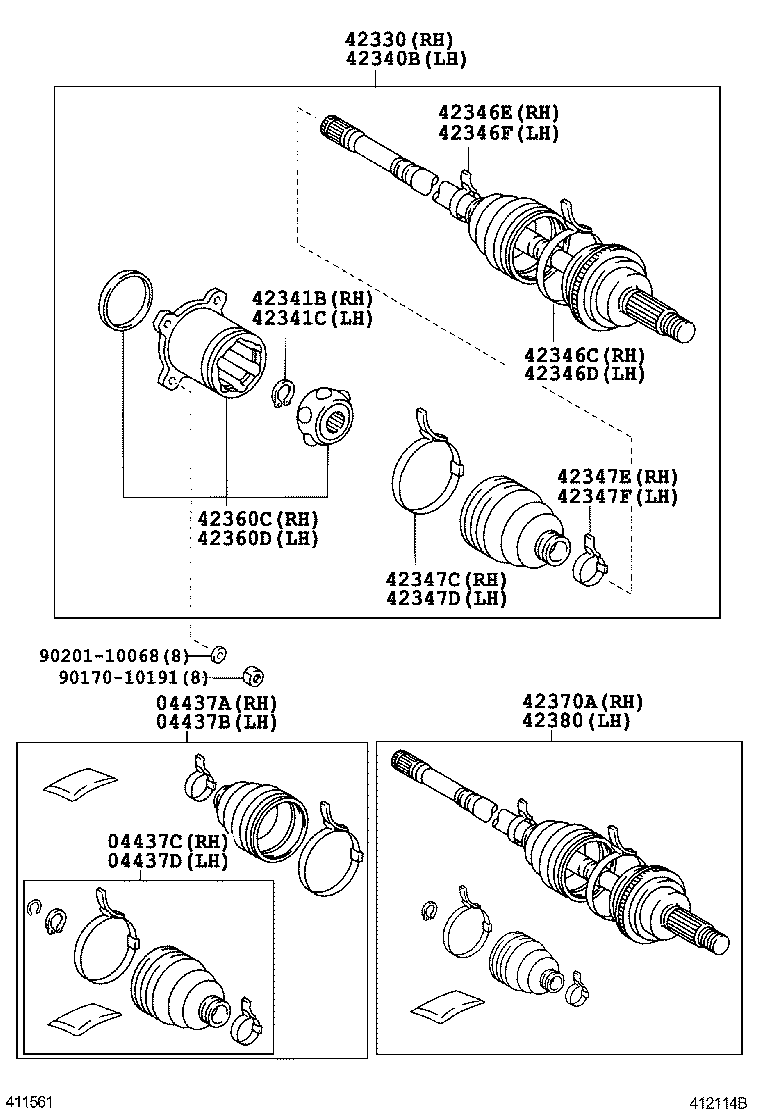 Rear Axle Shaft Hub