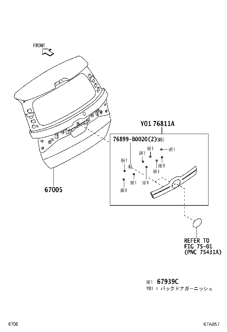 Back Door Panel Glass