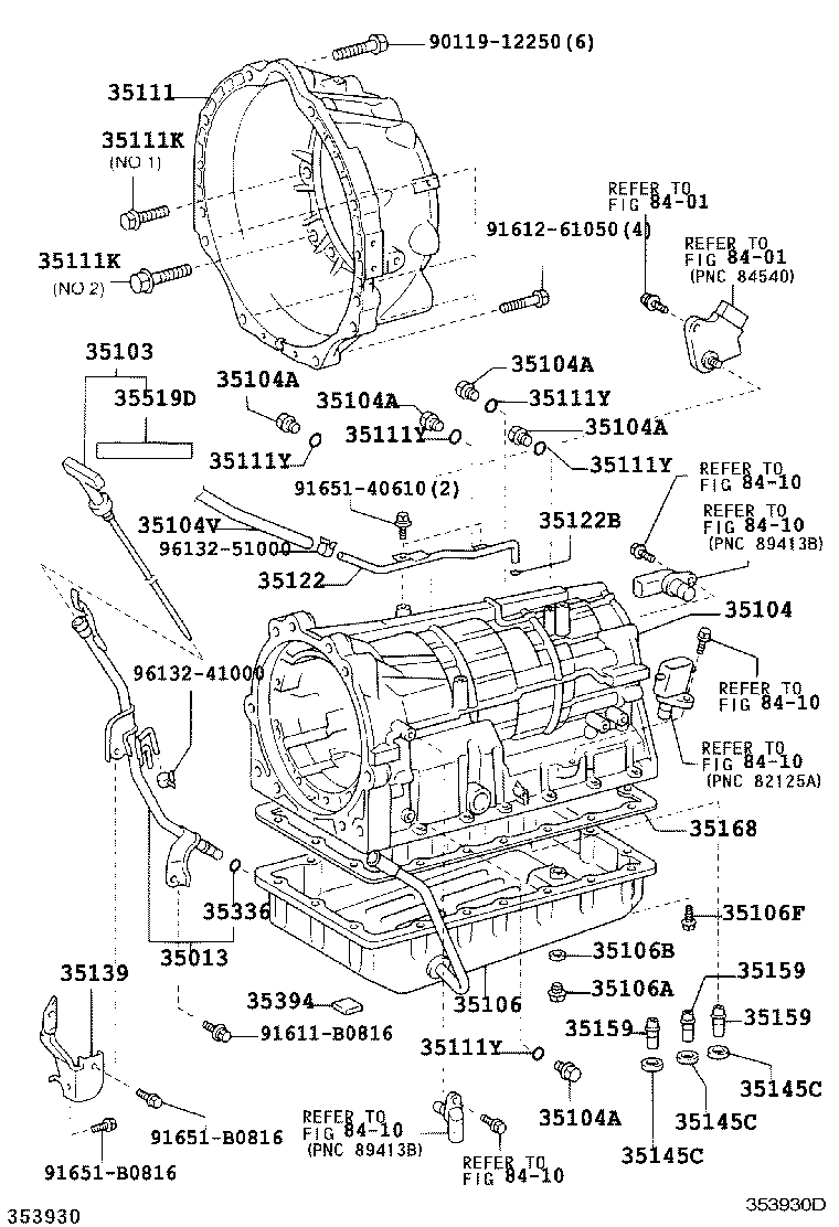 Transmission Case & Oil Pan