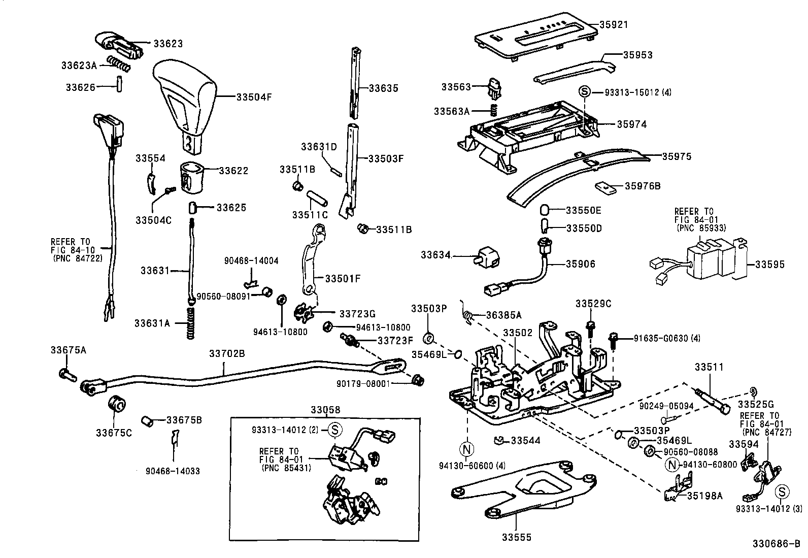 Shift Lever & Retainer